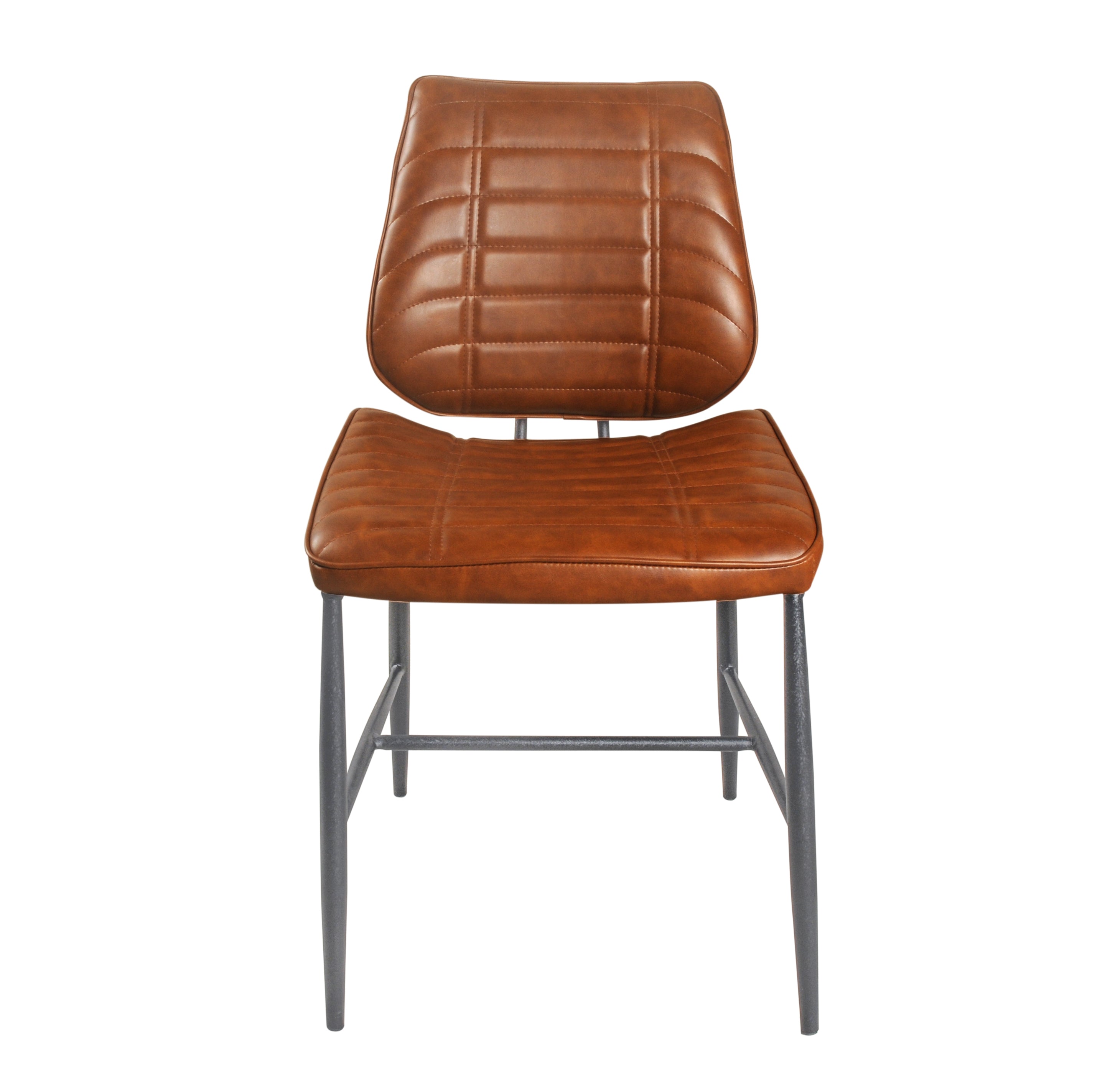 Corrine Tan Vegan Leather Chair Tan Set Of Two